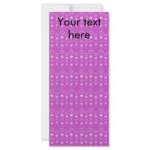 Purple bubble pattern rack cards