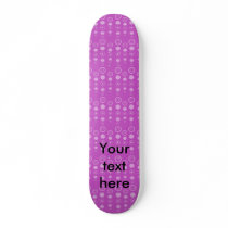 Purple bubble pattern skate deck