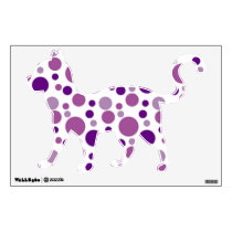 Purple Bubbles Cat Room Stickers