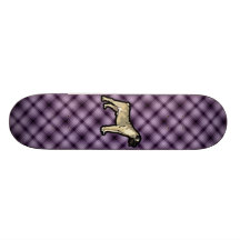 Purple Bullmastiff Skate Deck