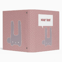 purple bunny binders