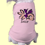 Purple Bunny Dog t-shirt pet clothing
