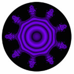 Purple Burst. Fractal Art. Purple and Black. Photo Cutouts