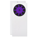 Purple Burst. Fractal Art. Purple and Black. Custom Rack Cards
