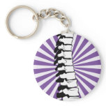 Purple Burst Spine Keychain keychains