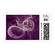 Purple Bursts Fractal Stamp