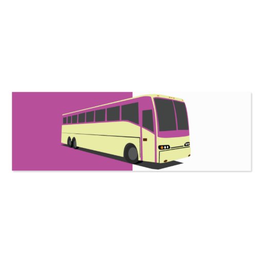 Purple Bus - Skinny Business Cards (back side)