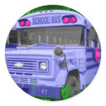 Purple Bus stickers