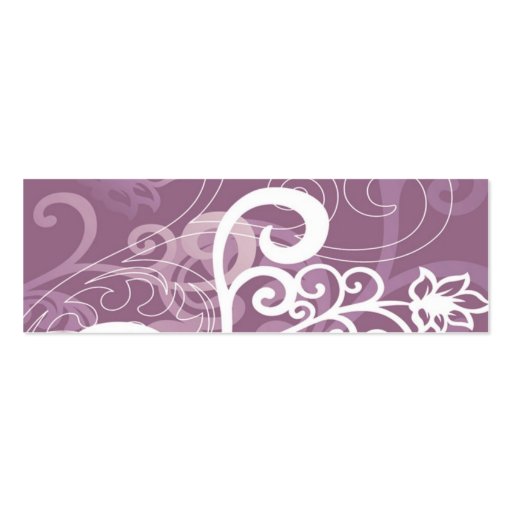 Purple Business Cards (back side)