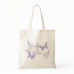 Purple butterflies and lavender ferns bags