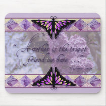 Purple Butterflies and Lilacs mousepads by kellscreations Purple Butterflies and Lilacs mousepads