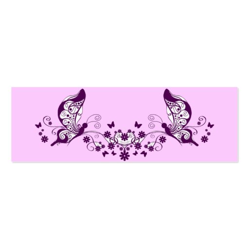 Purple Butterflies Business Cards