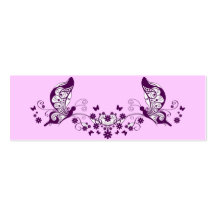 Purple Butterflies Business Cards
