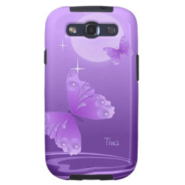Purple Butterflies Galaxy Case Galaxy SIII Case