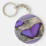 Purple Butterflies Key Chain