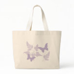 Purple Butterflies Lavender Ferns bags
