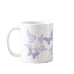 Purple Butterflies Lavender Ferns Mug