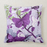 Purple Butterflies on a Branch American MoJo Pillows