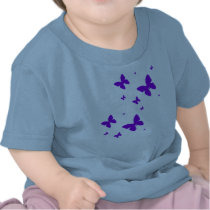 Purple Butterflies t-shirts