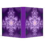 Purple butterflower vinyl binder