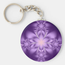 Purple butterflower keychain