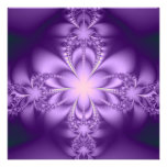 Purple butterflower personalized announcement