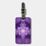 Purple butterflower tag for luggage