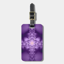 Purple butterflower tag for luggage