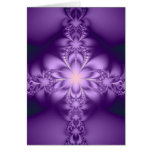 Purple butterflower Thank you card