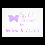 Purple Butterfly Bridal Shower Invitation invitations