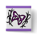 Purple butterfly buttons by marcya7 Purple butterfly buttons