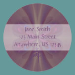 Purple Butterfly Envelope Seal stickers