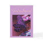 Purple Butterfly Invitation cards