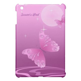 Purple Butterfly iPad Mini Case