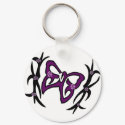 Purple butterfly keychains