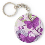 Purple Butterfly Keychain