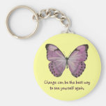 Purple Butterfly Keychain