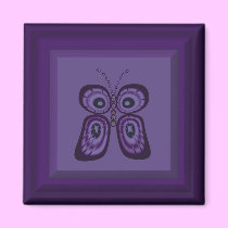 Purple Butterfly Magnet magnets