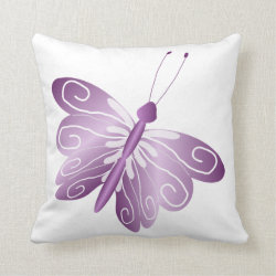 Purple Butterfly Pillow