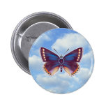 Purple Butterfly Pinback Buttons