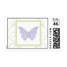 Purple Butterfly Postage Stamp
