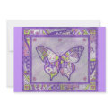 Purple Butterfly Quilt Invitation