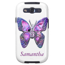 Purple Butterfly Samsung Galaxy S3 case