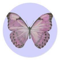Purple Butterfly Sticker