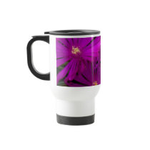 Purple Cactus Flowers Mug by Gilliand_Photo Purple Cactus Flowers Mug