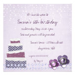 Purple Cake Invitation