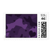 Purple Camo Hearts Stamps by semperfisweethearts Purple Camo Hearts Stamps