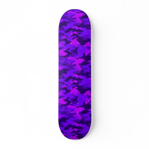 Purple Camo Skateboard Deck skateboard