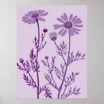 purple camomile posters