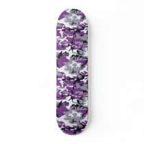 Purple Camouflage 7 3/4" Skateboard